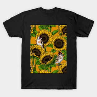 Sunflowers and goldfinches 3 T-Shirt